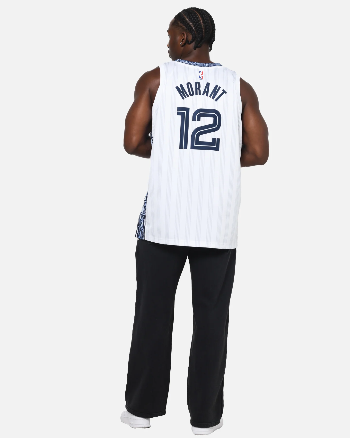 Nike Ja Morant Memphis Grizzlies #12 City Edition Dri-FIT NBA Swingman Jersey White - Image 4