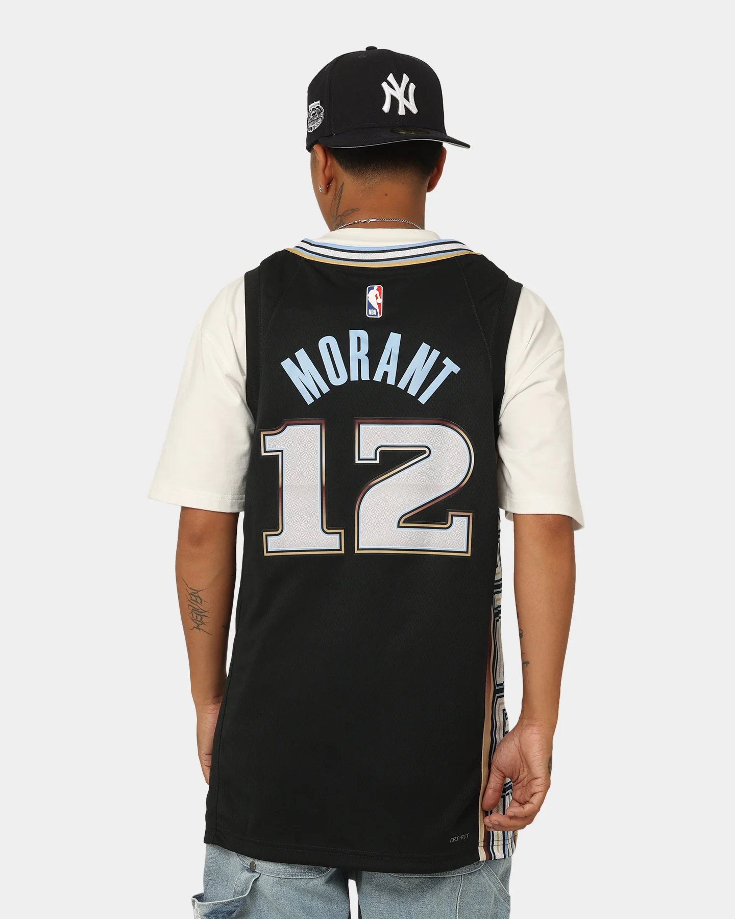 Nike Ja Morant Memphis Grizzlies #12 City Edition Nike Dri-FIT NBA Swingman Jersey Black - Image 2