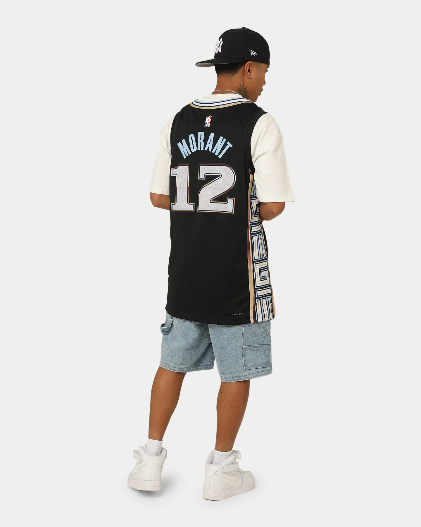 Nike Ja Morant Memphis Grizzlies #12 City Edition Nike Dri-FIT NBA Swingman Jersey Black - Image 8