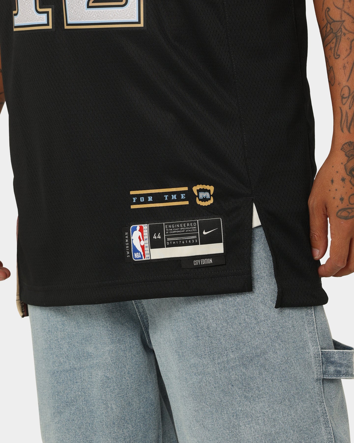 Nike Ja Morant Memphis Grizzlies #12 City Edition Nike Dri-FIT NBA Swingman Jersey Black - Image 9