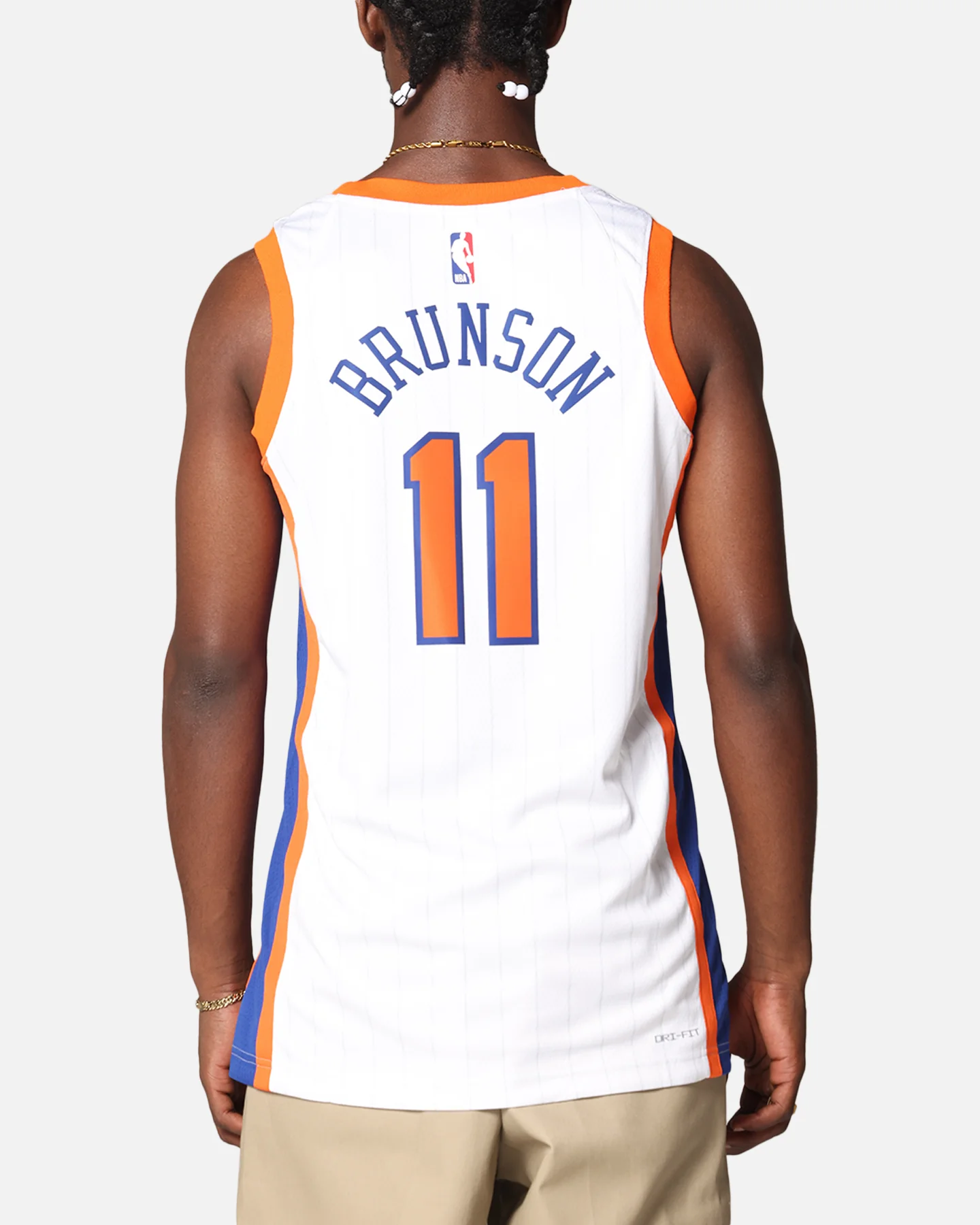 Nike Jalen Brunson New York Knicks #11 City Edition 2024/25 Nike Dri-Fit NBA Swingman Jersey White - Image 2