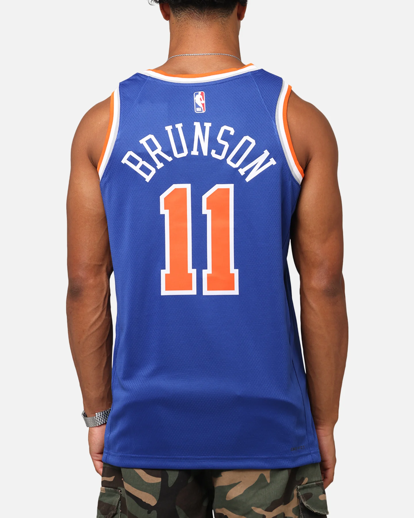 Nike Jalen Brunson New York Knicks #11 Icon Edition 2022/23 Nike Dri-Fit NBA Swingman Jersey Rush Blue - Image 2