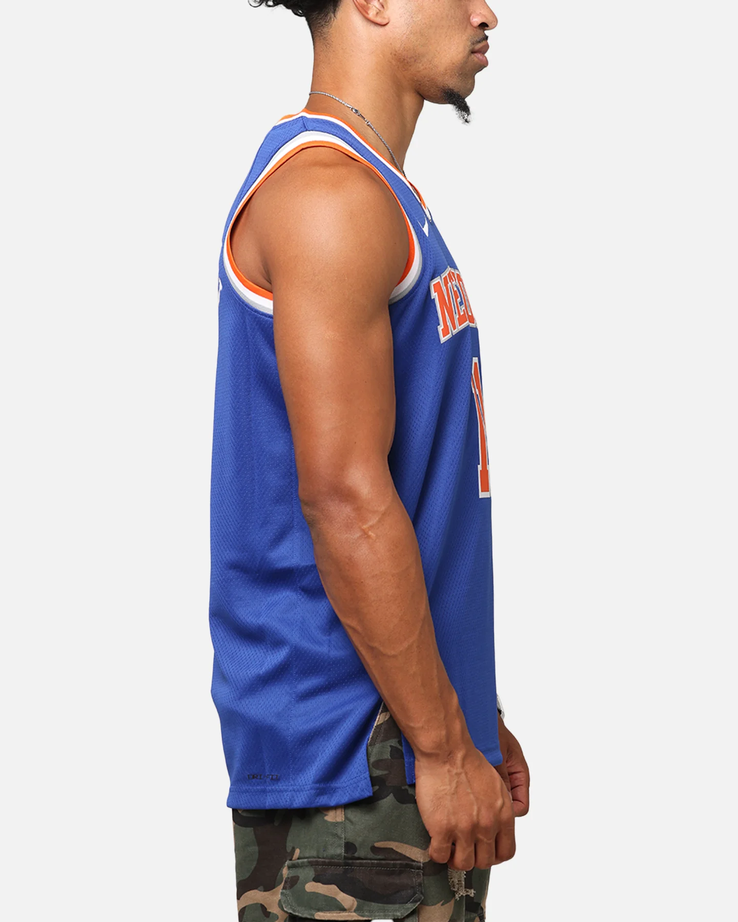 Nike Jalen Brunson New York Knicks #11 Icon Edition 2022/23 Nike Dri-Fit NBA Swingman Jersey Rush Blue - Image 5