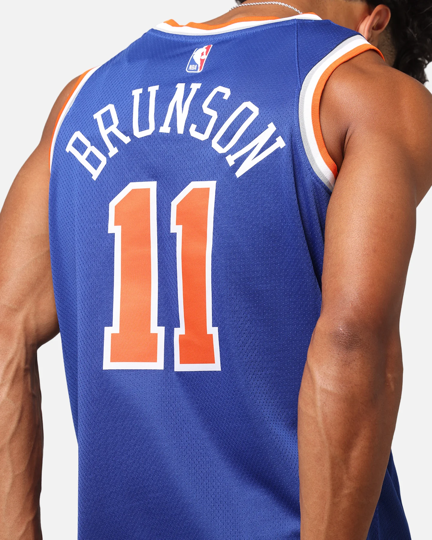 Nike Jalen Brunson New York Knicks #11 Icon Edition 2022/23 Nike Dri-Fit NBA Swingman Jersey Rush Blue - Image 8