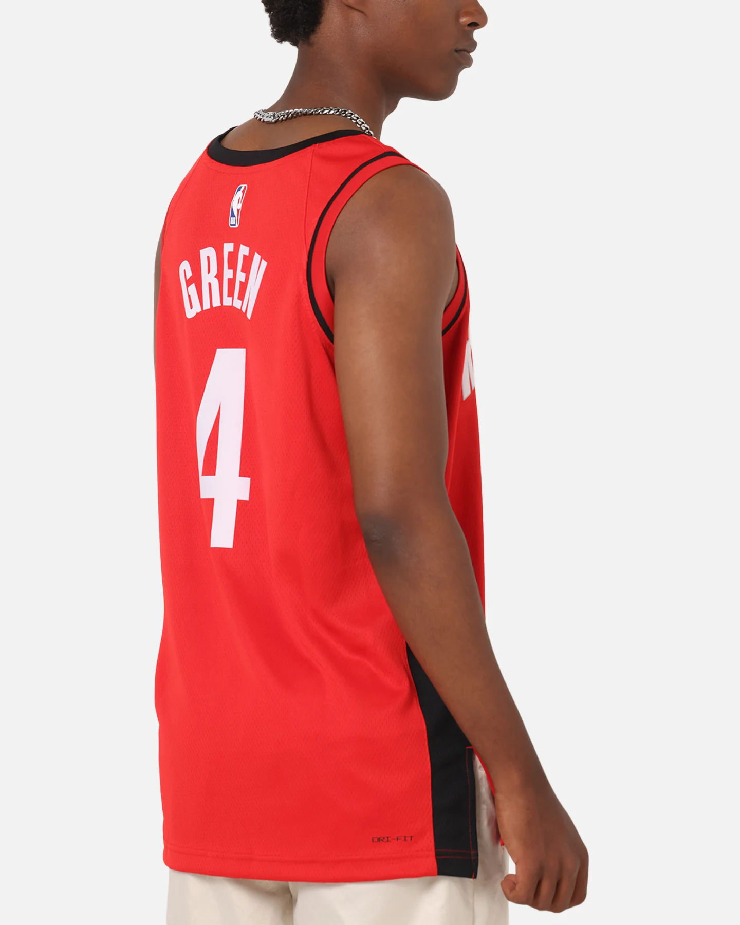 Nike Jalen Green Houston Rockets #4 Icon Edition 2022/23 Nike Dri-Fit NBA Swingman Jersey University Red - Image 8