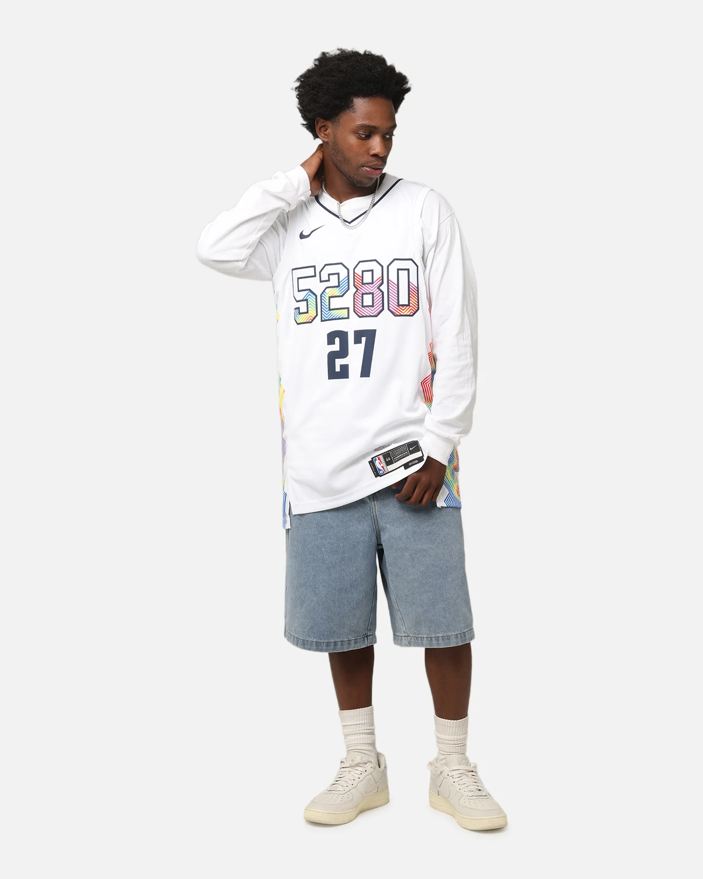 Nike Jamal Murray Denver Nuggets #27 City Edition 2024/25 Nike Dri-Fit NBA Swingman Jersey White - Image 3