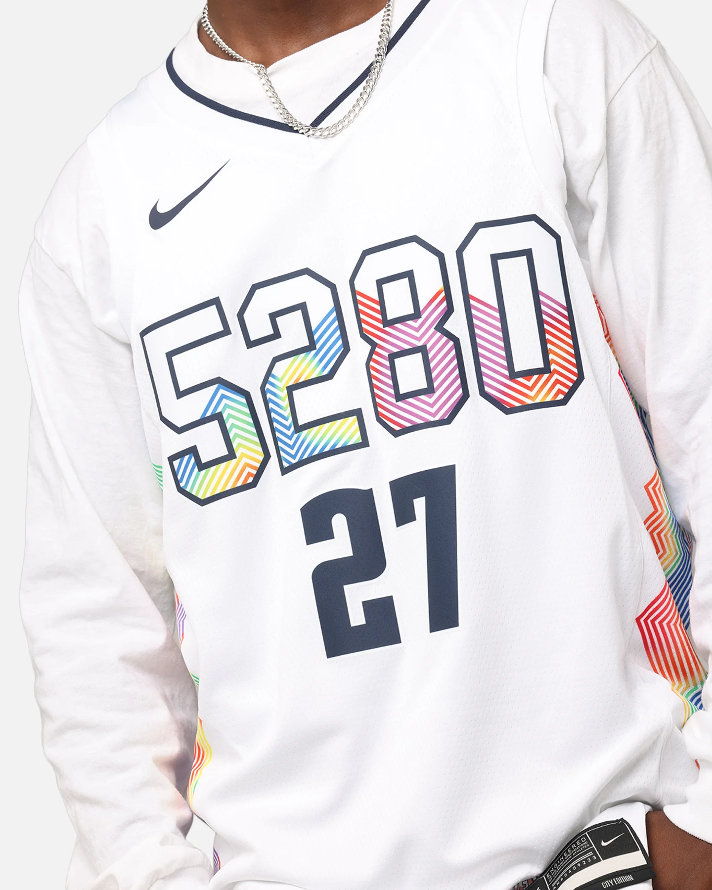 Nike Jamal Murray Denver Nuggets #27 City Edition 2024/25 Nike Dri-Fit NBA Swingman Jersey White - Image 7