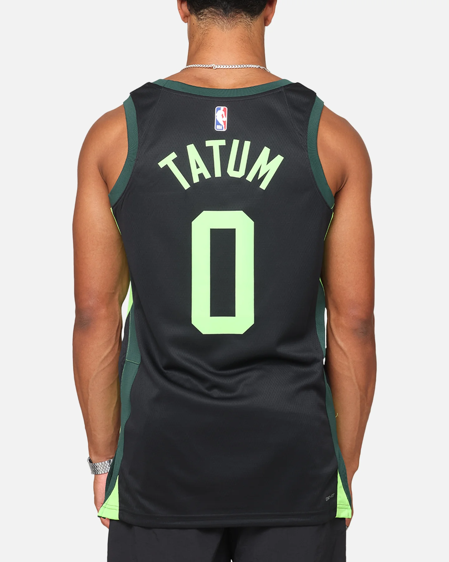 Nike Jayson Tatum Boston Celtics #0 City Edition 2024/25 Nike Dri-Fit NBA Swingman Jersey Black/Green - Image 2