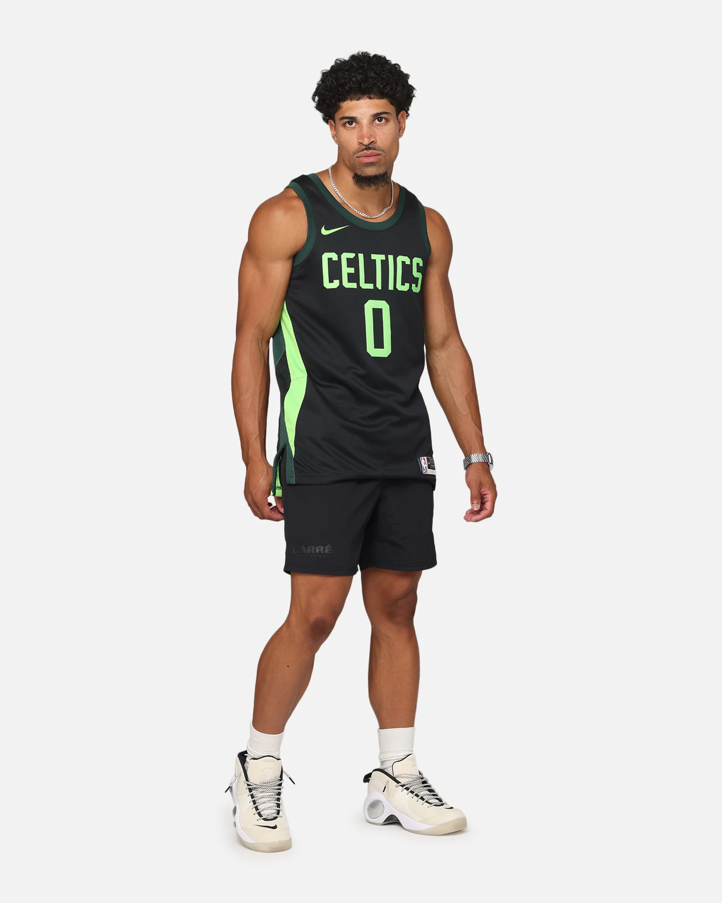 Nike Jayson Tatum Boston Celtics #0 City Edition 2024/25 Nike Dri-Fit NBA Swingman Jersey Black/Green - Image 3