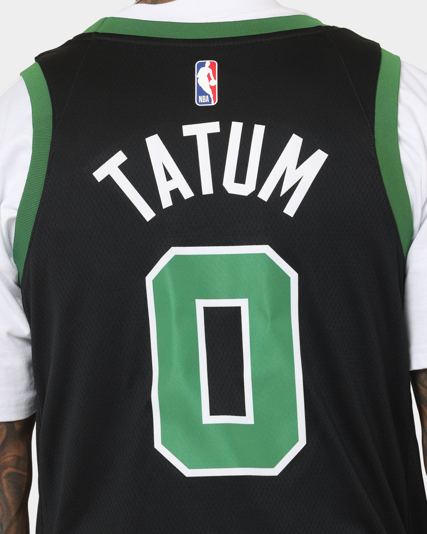 Nike Jayson Tatum Boston Celtics #0 Statement Edition Jordan Dri-FIT NBA Swingman Jersey Black - Image 5