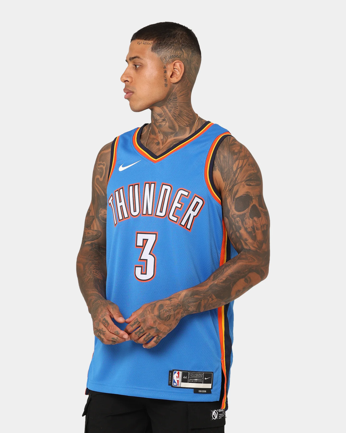 Nike Josh Giddey Oklahoma City Thunder Icon Edition 2022/23 Nike Dri-FIT NBA Swingman Jersey Signal Blue - Image 7