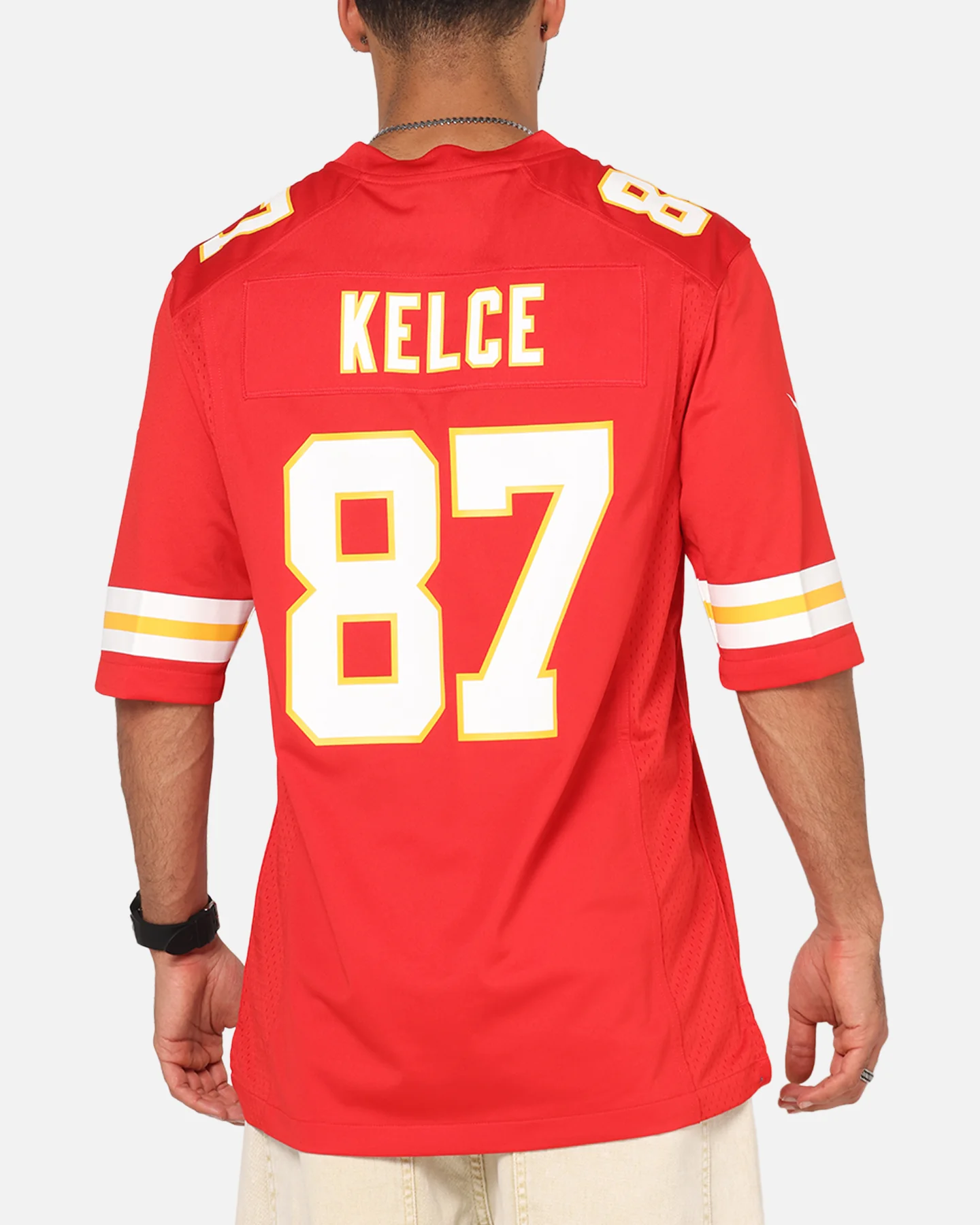 Nike Kansas City Chiefs Travis Kelce #87 Home Game NFL Jersey University Red - Image 2