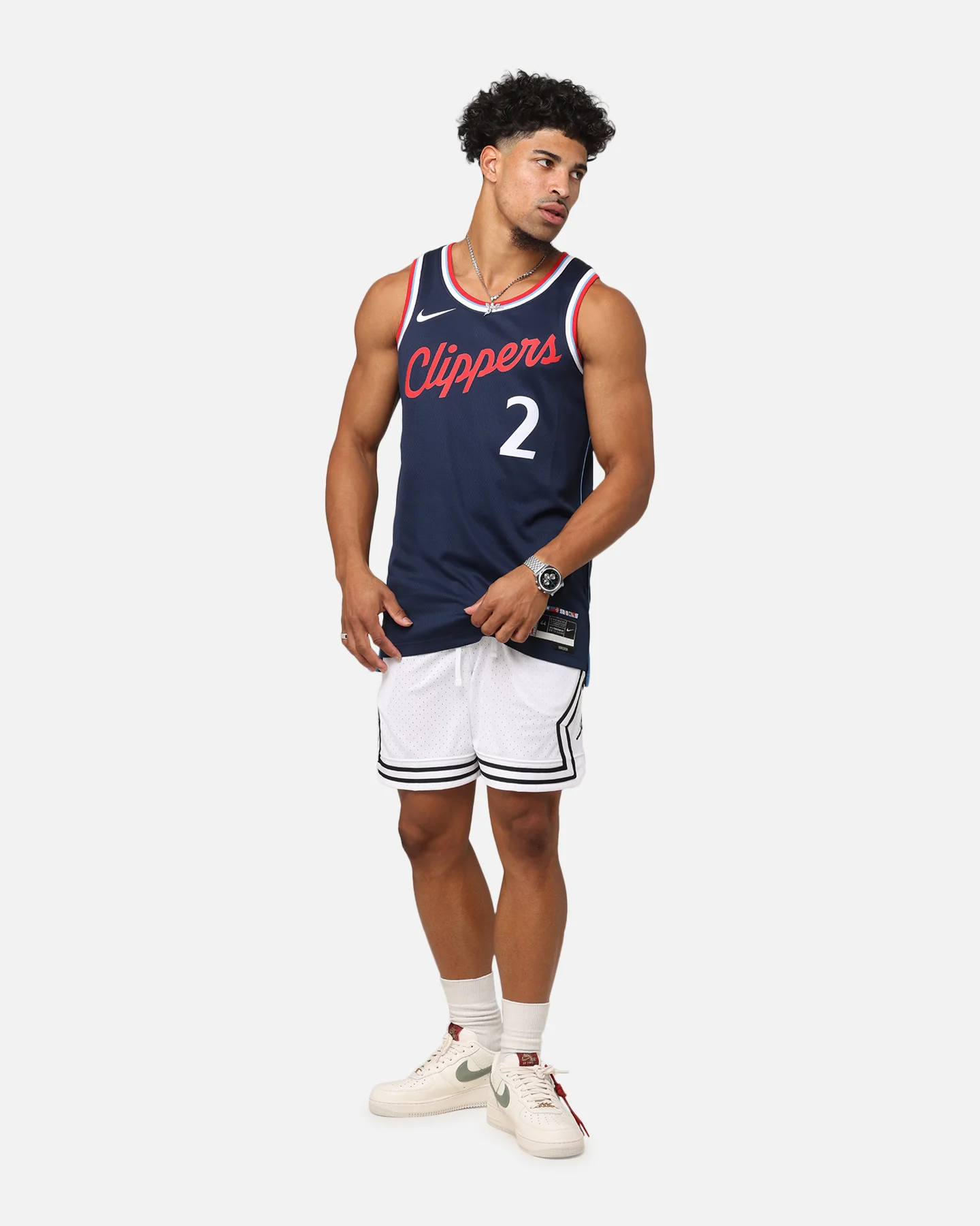 Nike Kawhi Leonard Los Angeles Clippers #2 City Edition 2024/25 Nike Dri-Fit NBA Swingman Jersey College Navy - Image 3