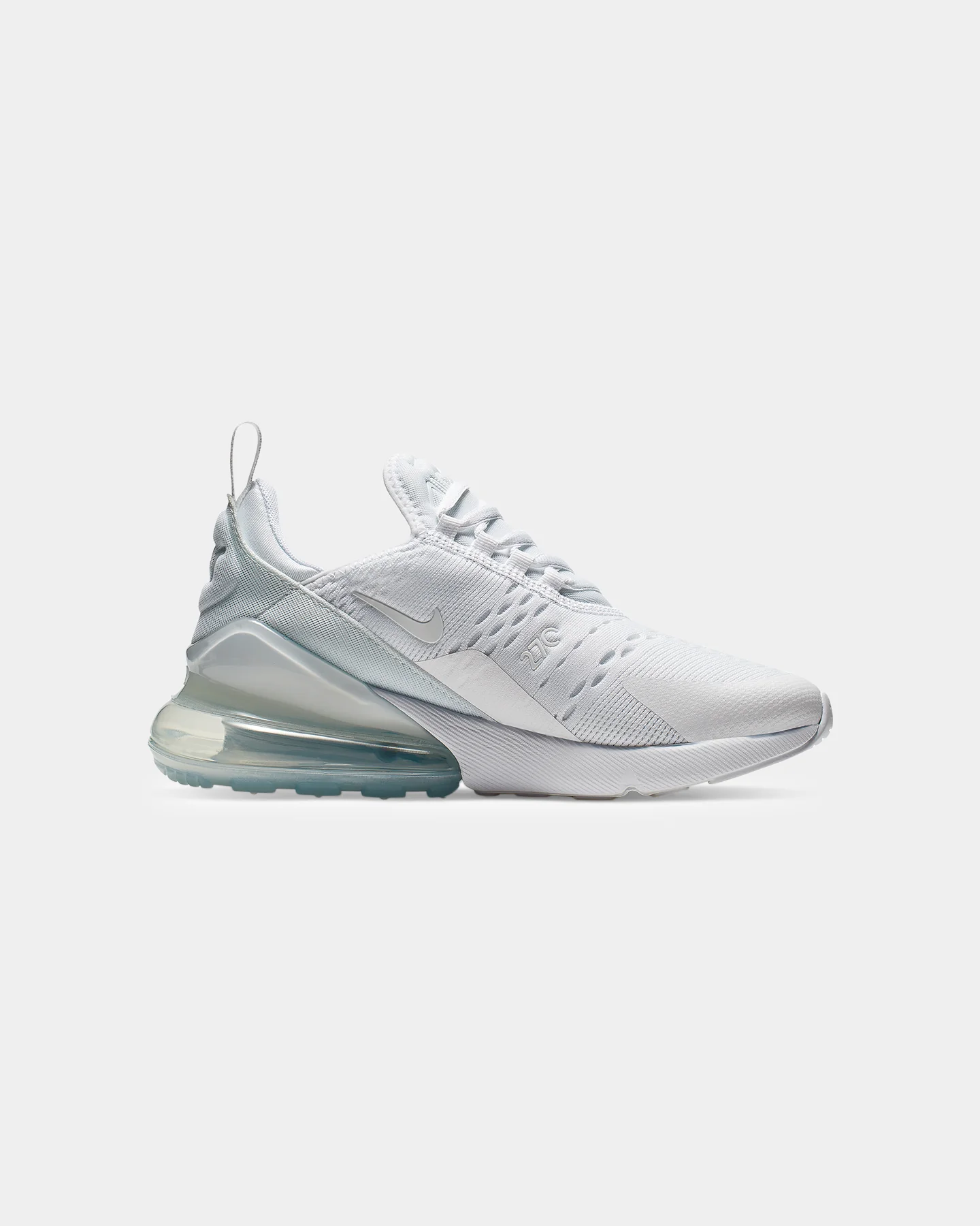 Nike Kid's Air Max 270 White/Metallic Silver - Image 4