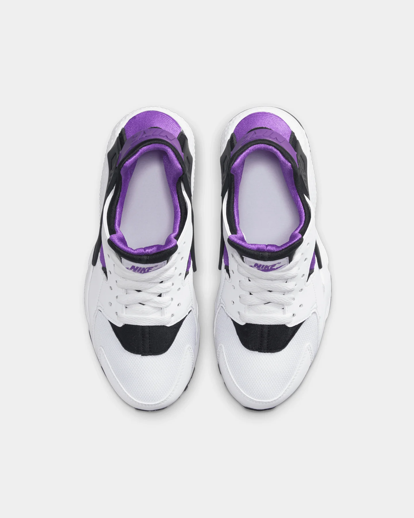 Nike Kid's Huarache Run (GS) White/Black - Image 7
