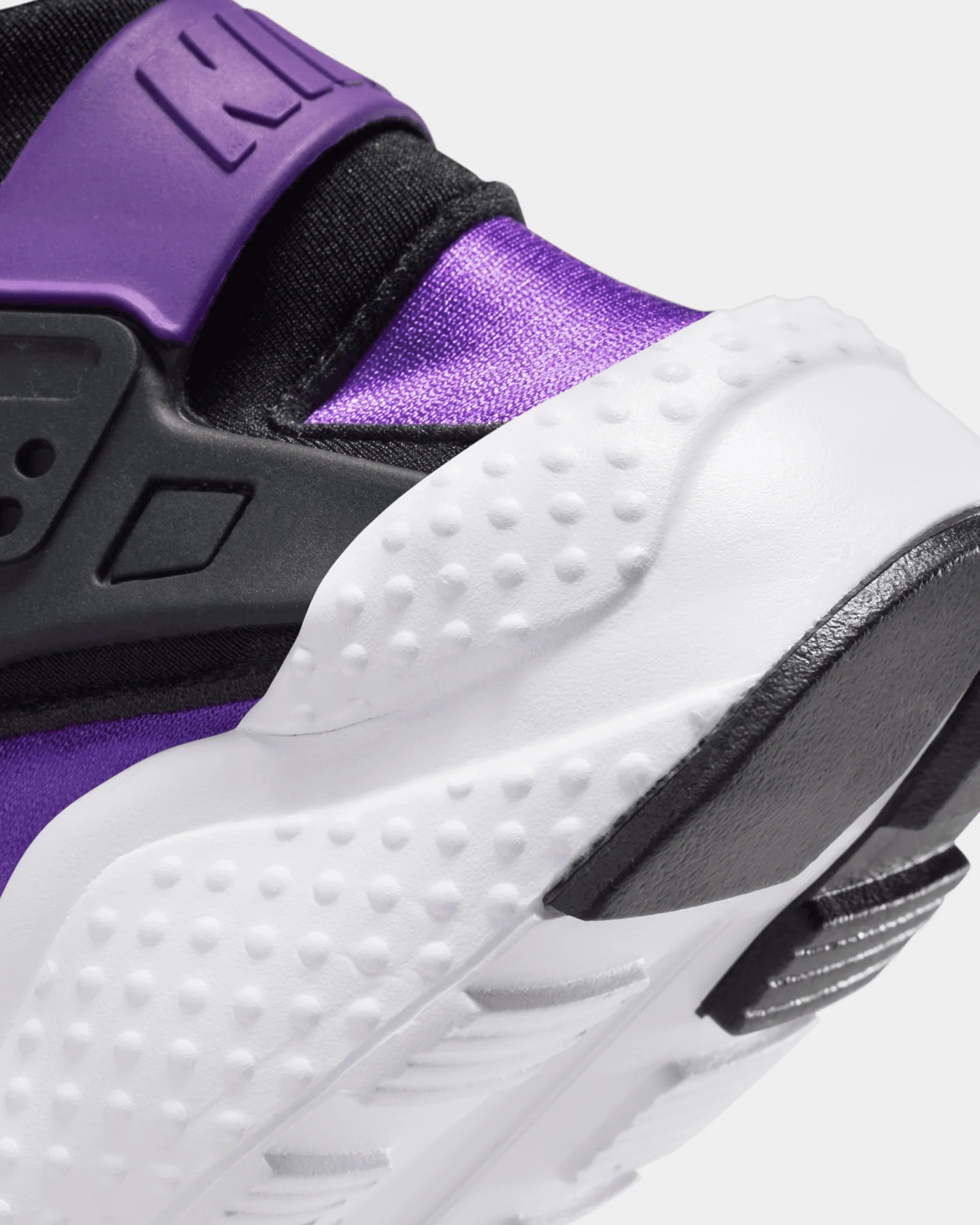 Nike Kid's Huarache Run (GS) White/Black - Image 8