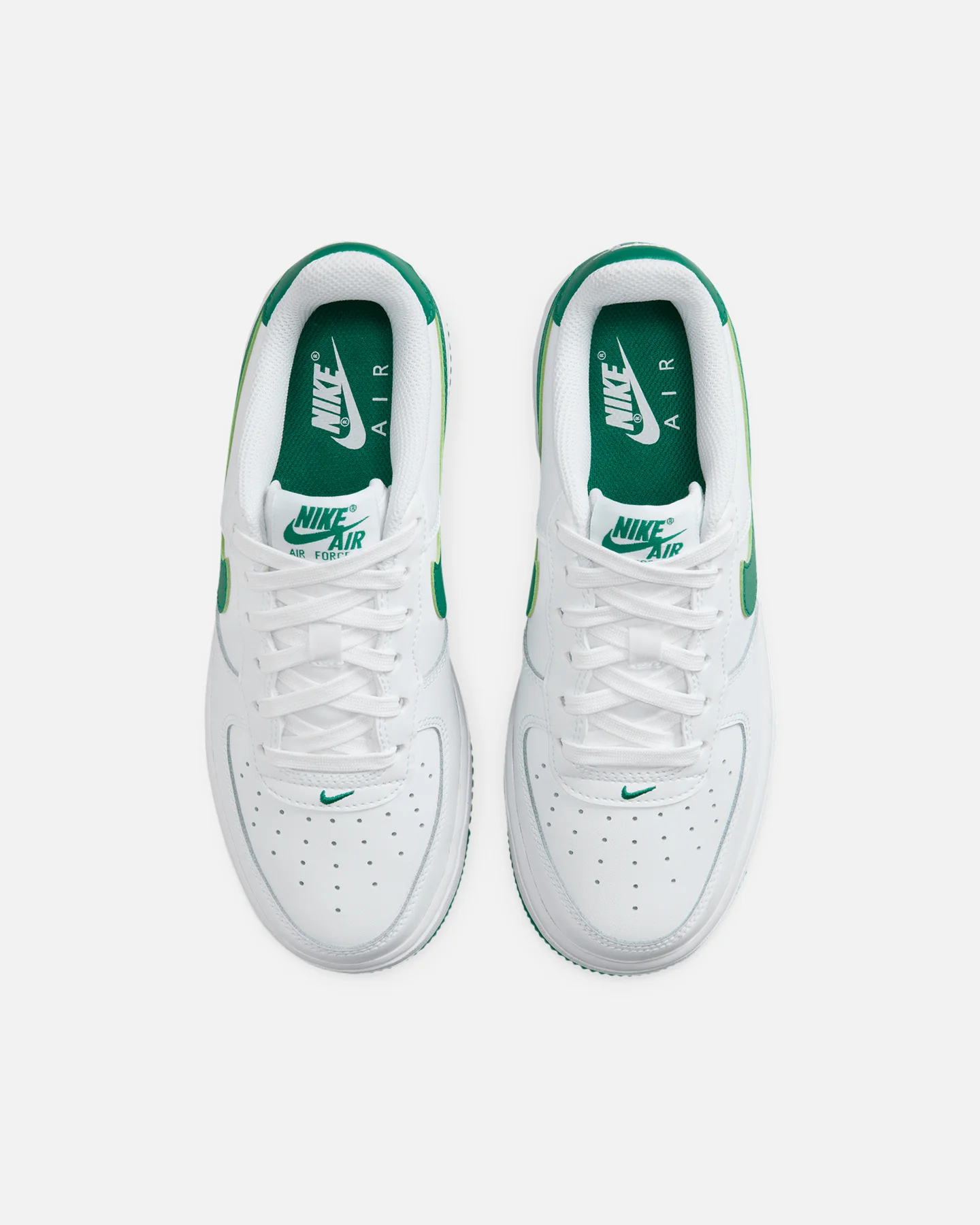 Nike Kids' Air Force 1 (GS) White/Malachite - Image 7