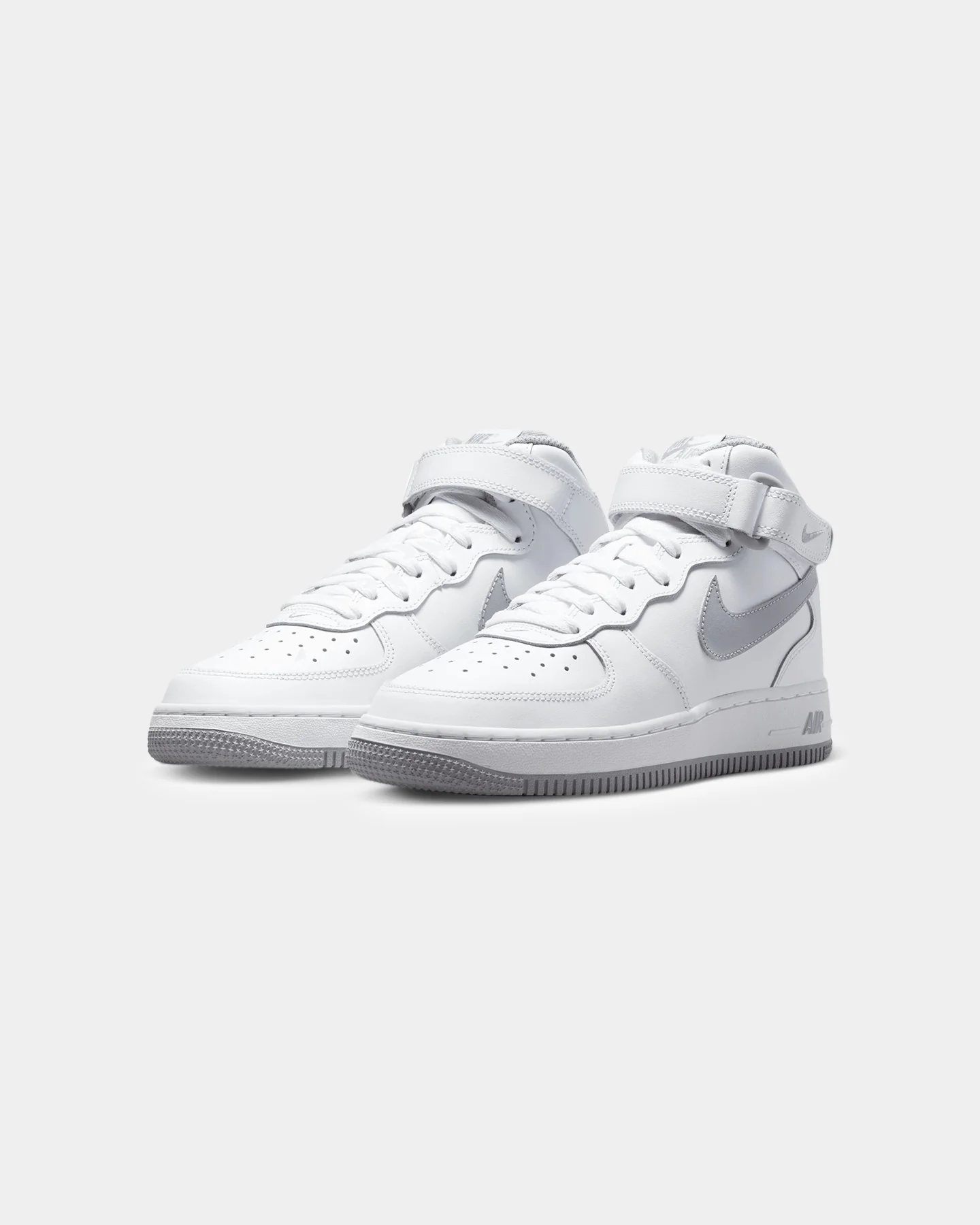 Nike Kids' Air Force 1 Mid LE (GS) White/Wolf Grey - Image 2