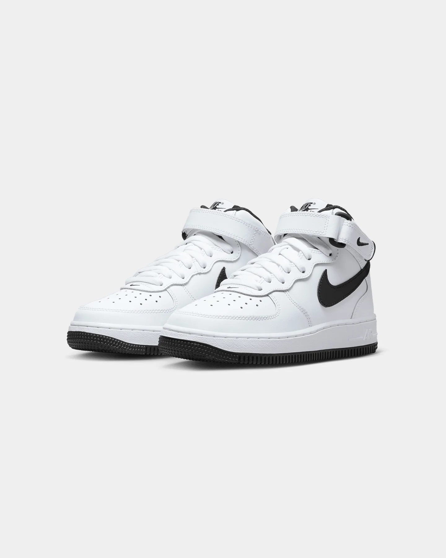 Nike Kids' Air Force 1 Mid LE White/Black - Image 2