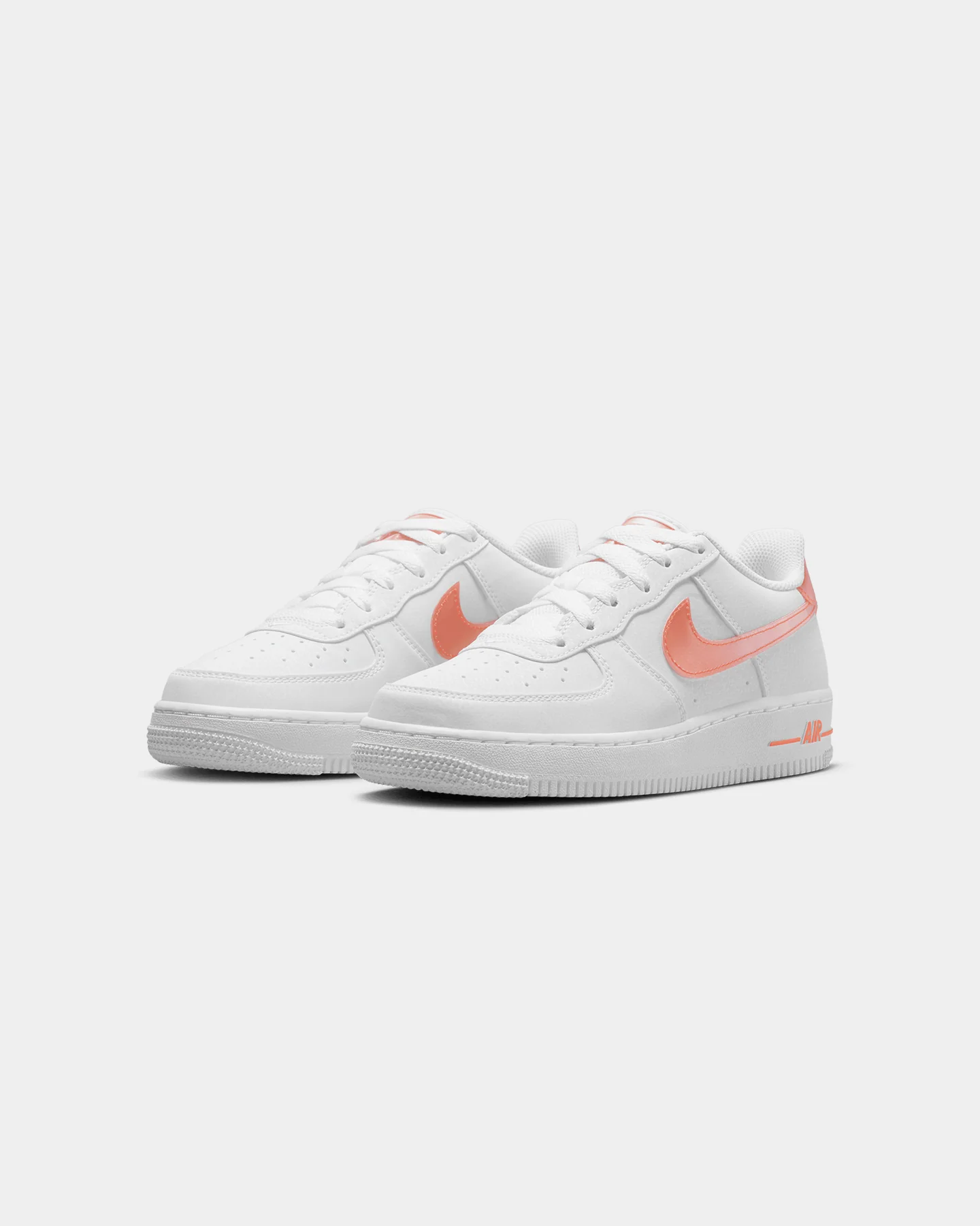 Nike Kids' Air Force 1 Next Nature (GS) White/Safety Orange - Image 2