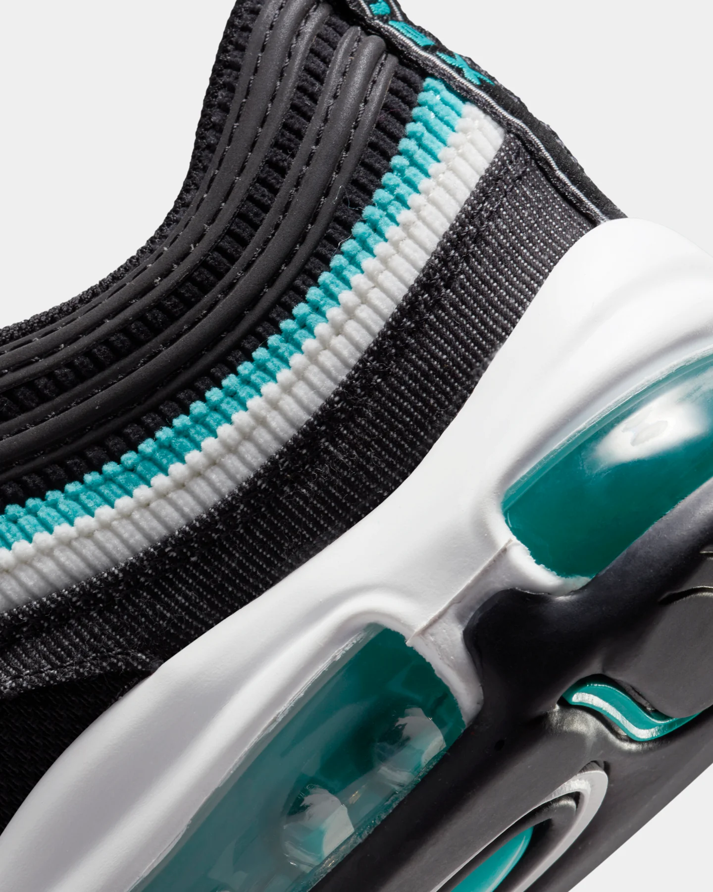 Nike Kids' Air Max 97 SE (GS) Black/Sport Turq - Image 8