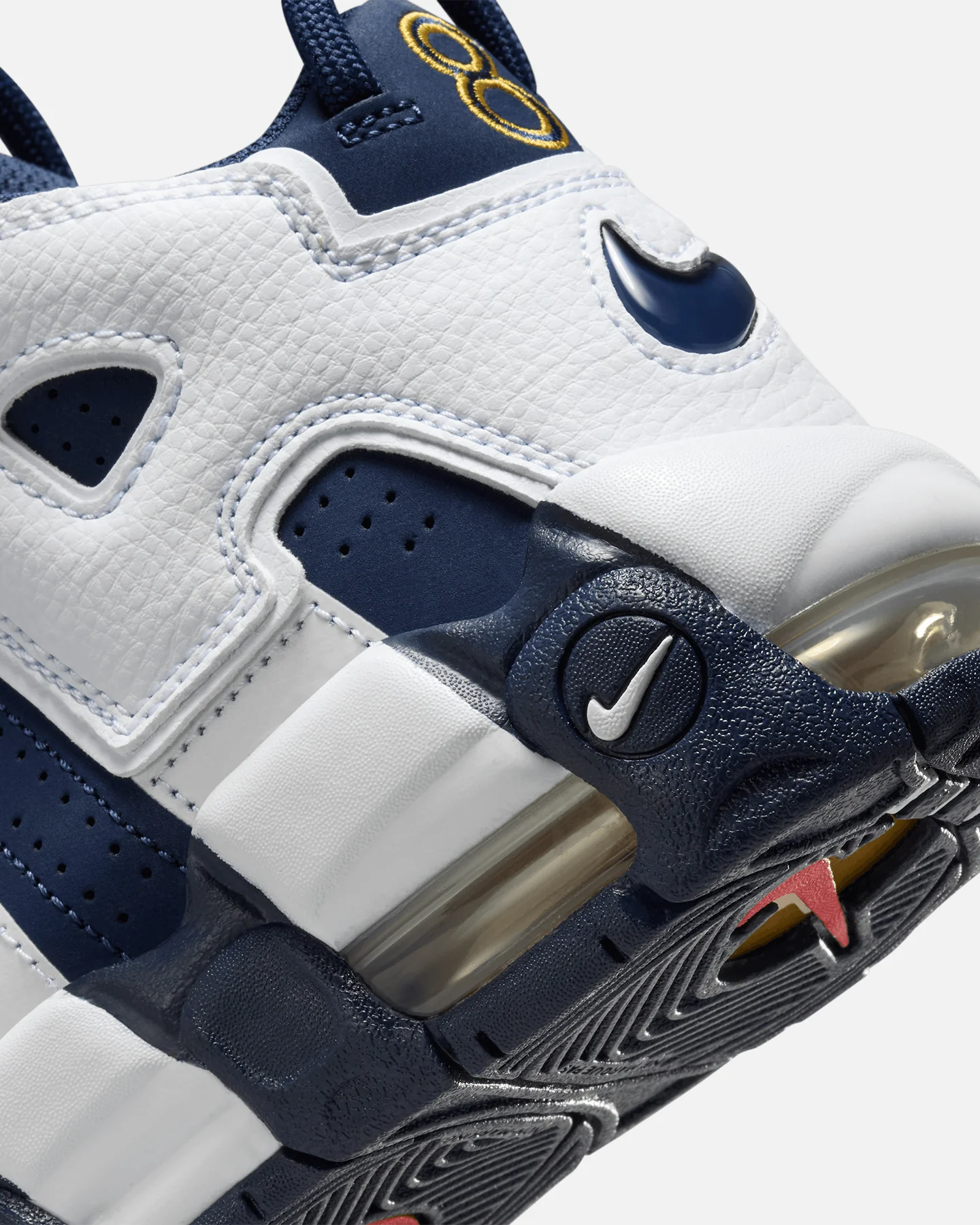Nike Kids' Air More Uptempo (GS) White/Midnight - Image 8