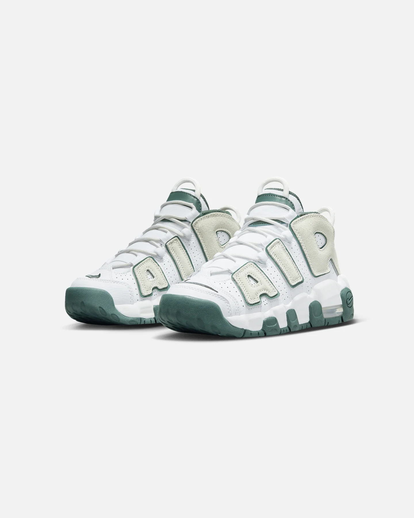 Nike Kids' Air More Uptempo White/Sea Glass - Image 2