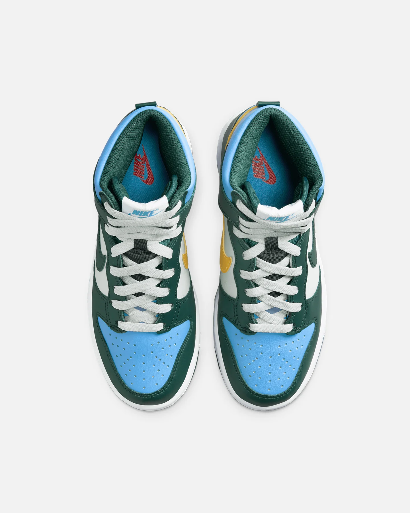 Nike Kids' Dunk High (GS) Deep Jungle/University Blue - Image 7