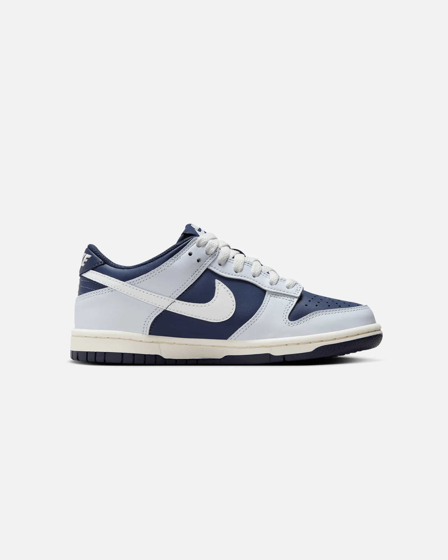 Nike Kids' Dunk Low BG (GS) Football Grey/Summit White/Midnight Navy - Image 4