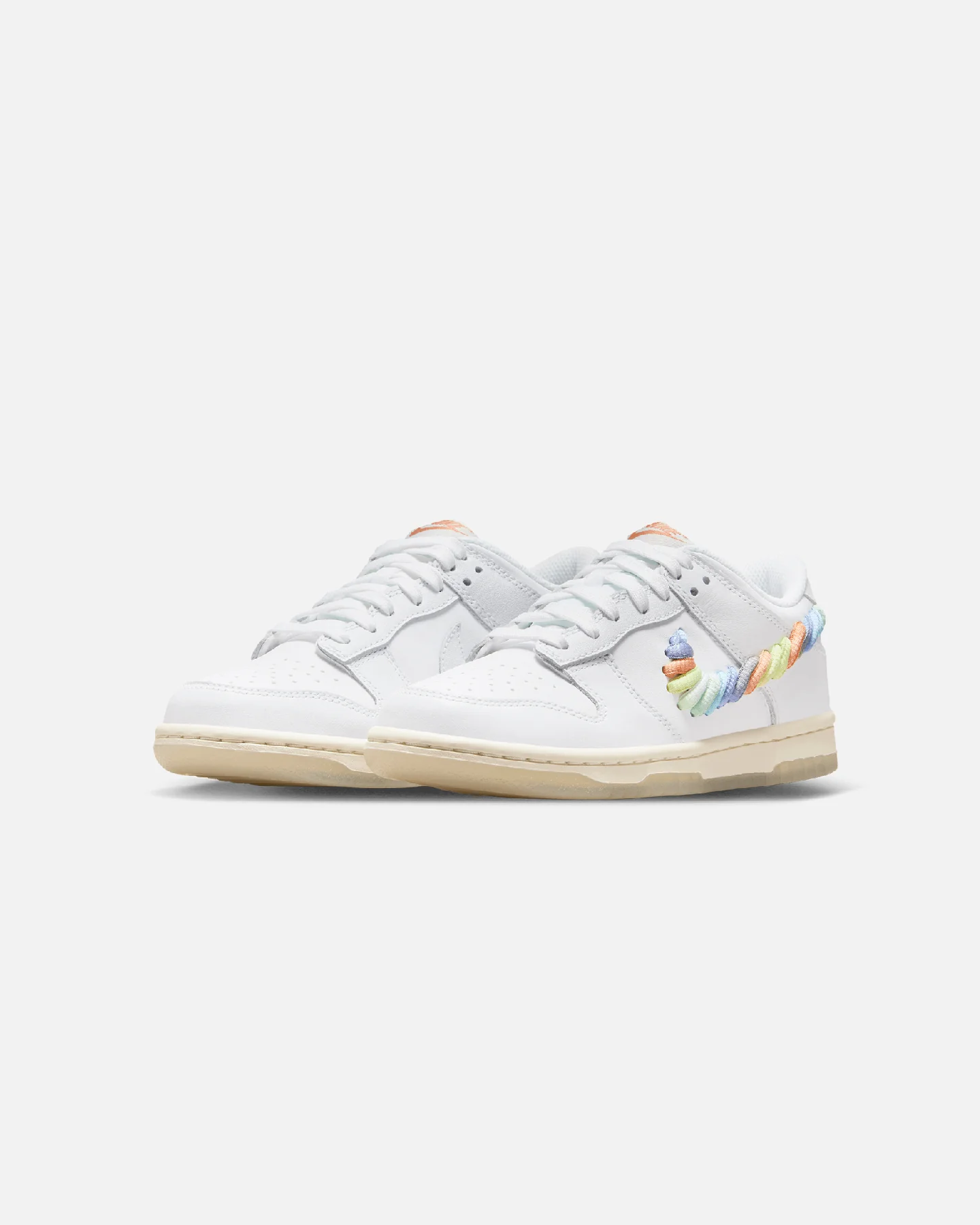 Nike Kids' Dunk Low (GS) White/Multi-coloured - Image 2