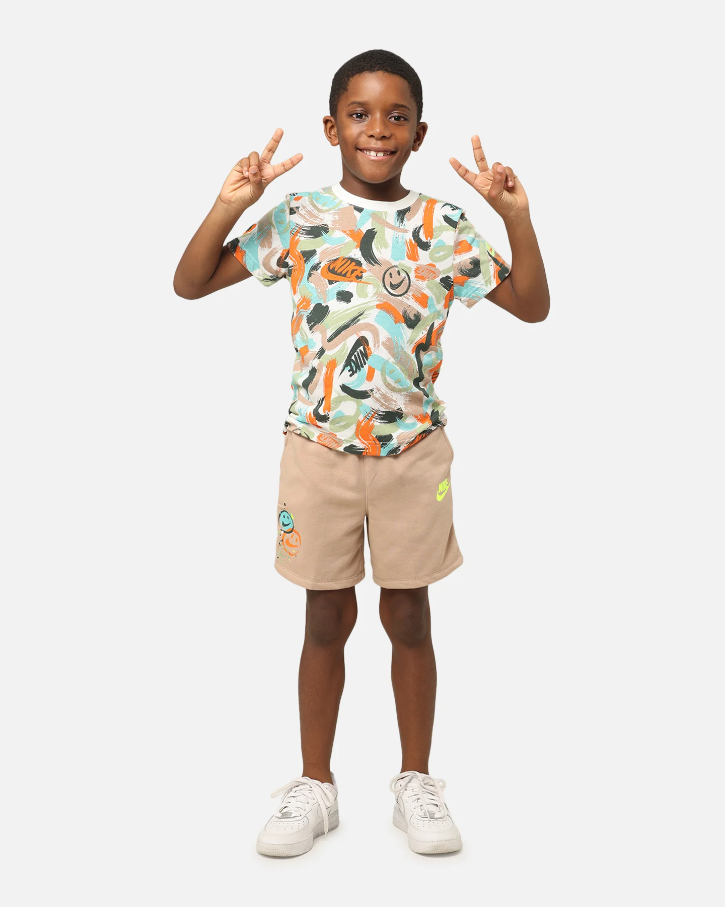 Nike Kids' Express Yourself AOP T-Shirt Sail - Image 2