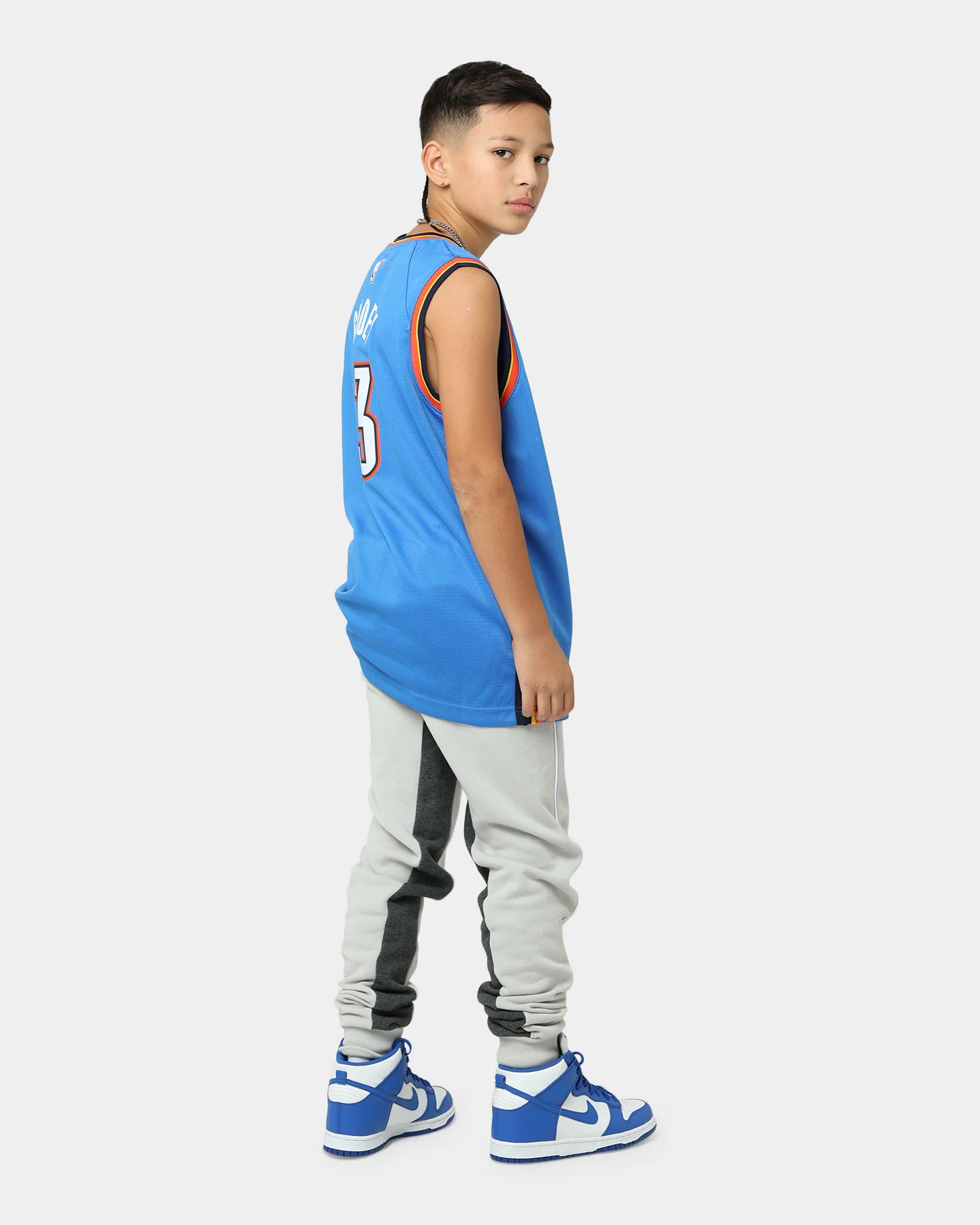 Nike Kids' Oklahoma City Thunder Josh Giddey #3 Icon Swingman Jersey Blue - Image 4