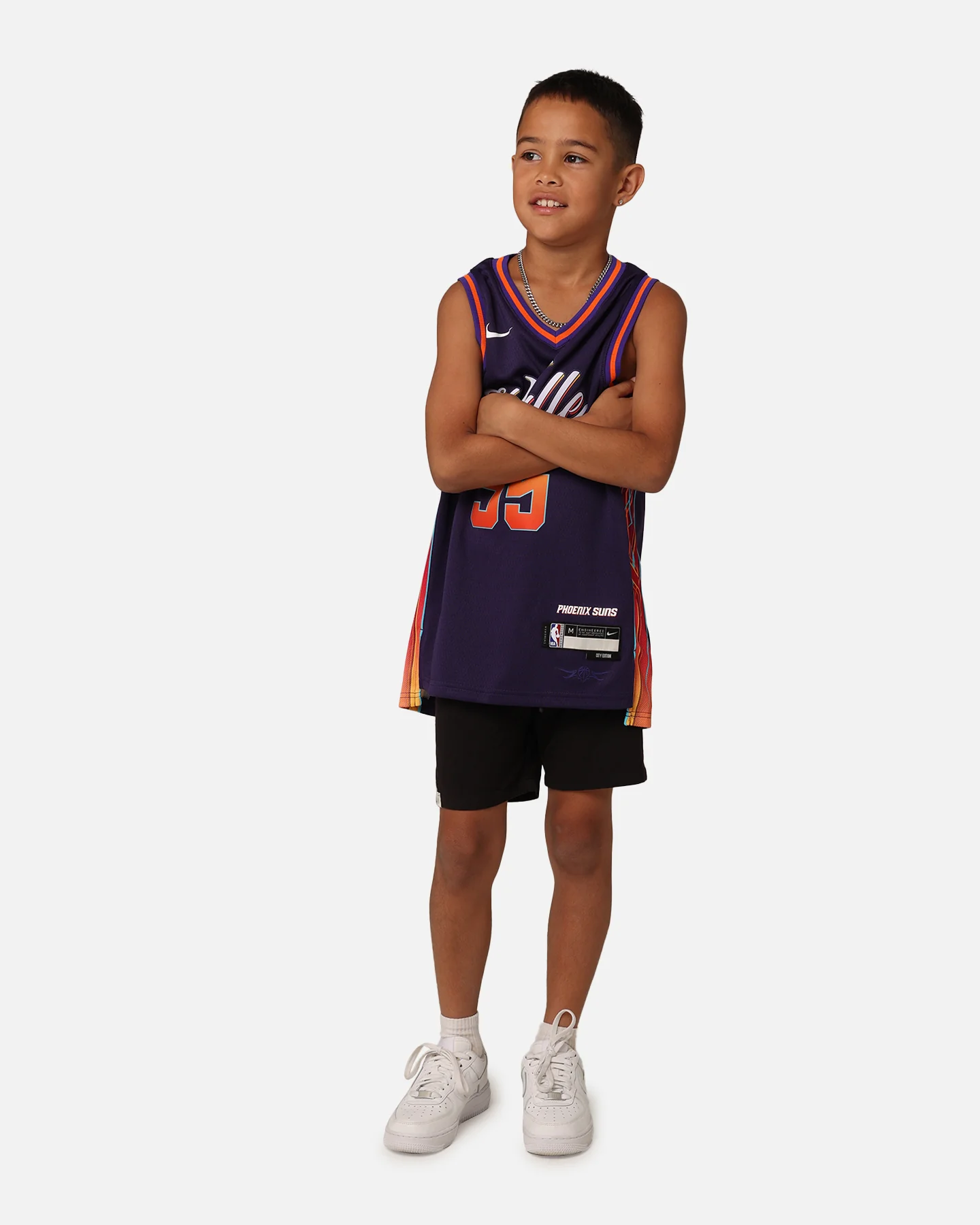 Nike Kids' Phoenix Suns Kevin Durant City Edition 2023/24 Swingman Jersey ink - Image 3