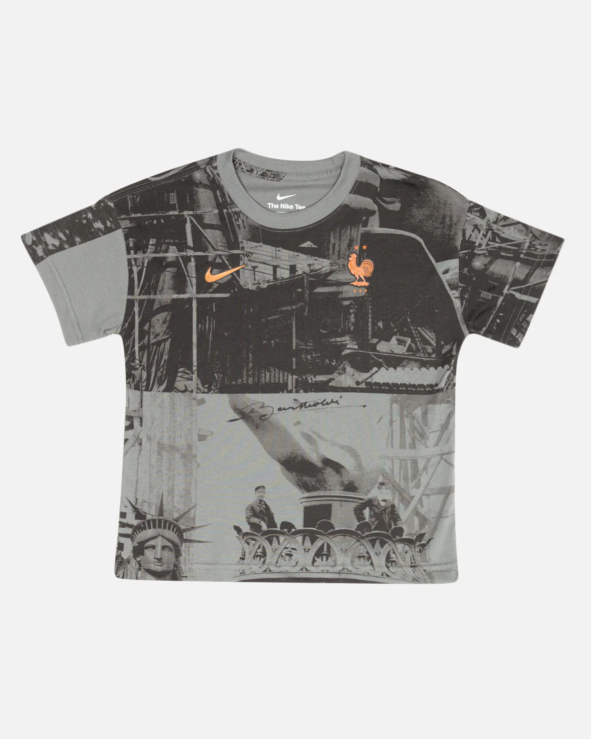 Nike Kids' Soccer French Football Federation T-Shirt Iron Grey