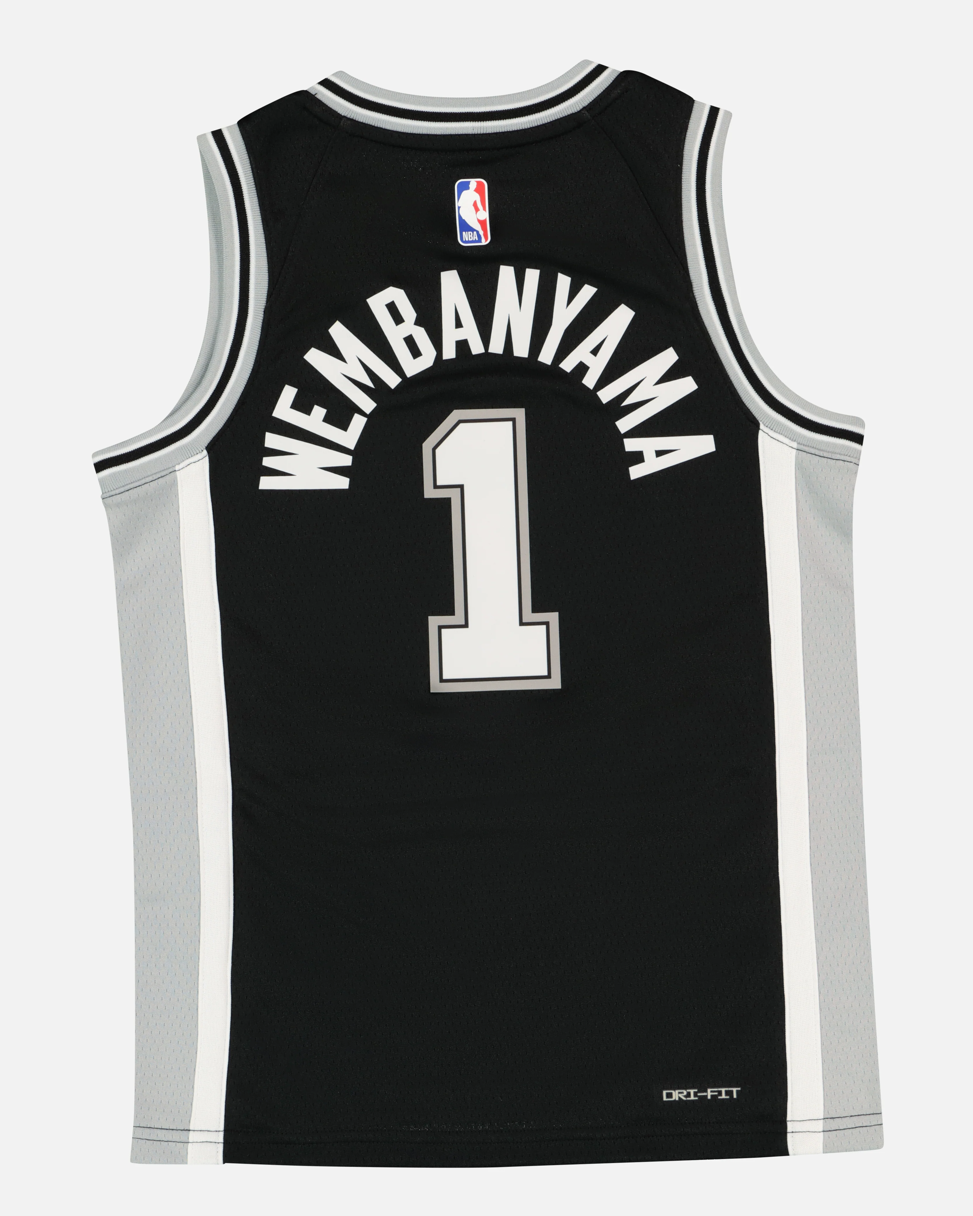 Nike Kids' Victor Wembanyama San Antonio Spurs Icon Replica Jersey Black - Image 6
