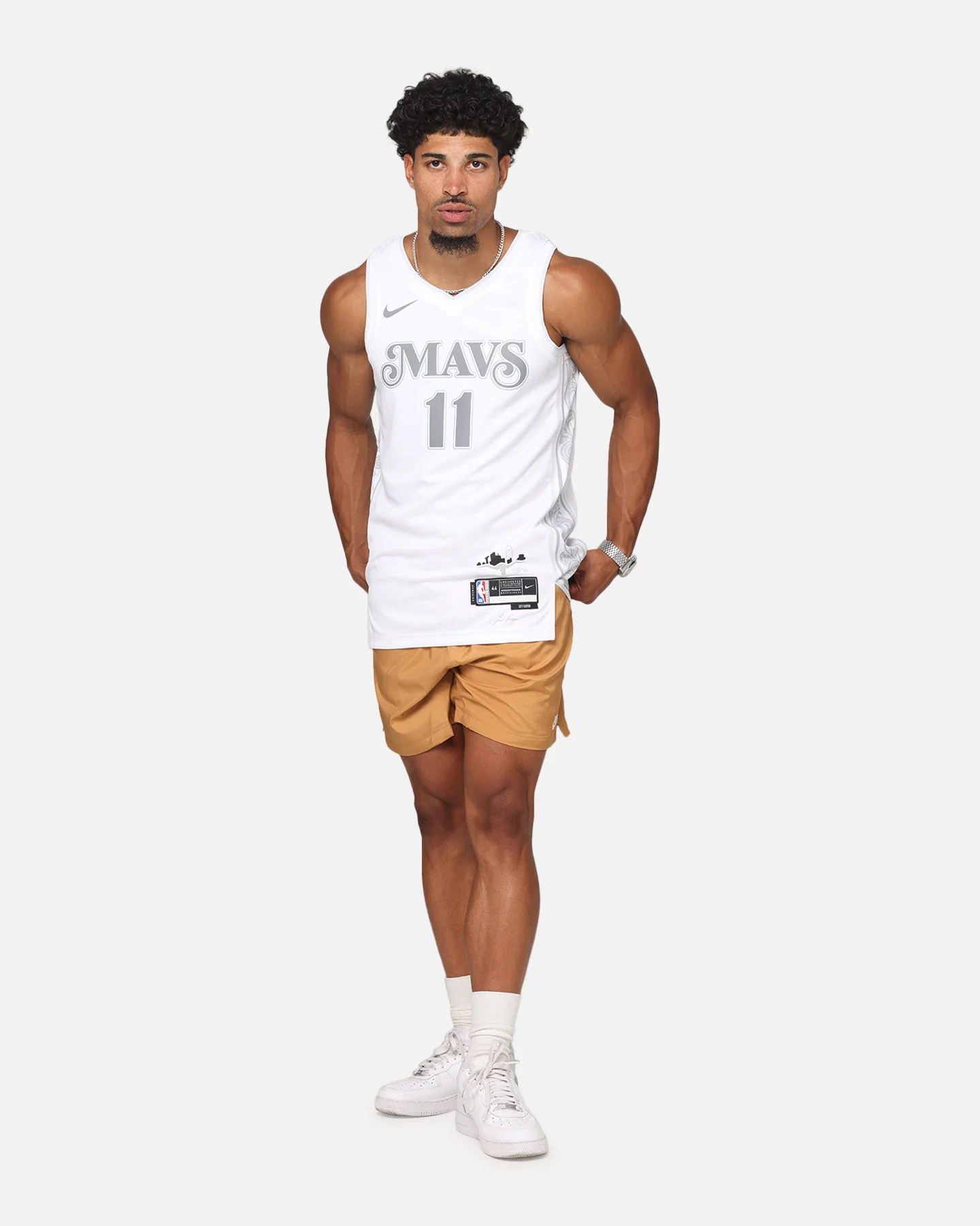 Nike Kyrie Irving Dallas Mavericks #11 City Edition 2024/25 Nike Dri-Fit NBA Swingman Jersey Blue Void/White - Image 3