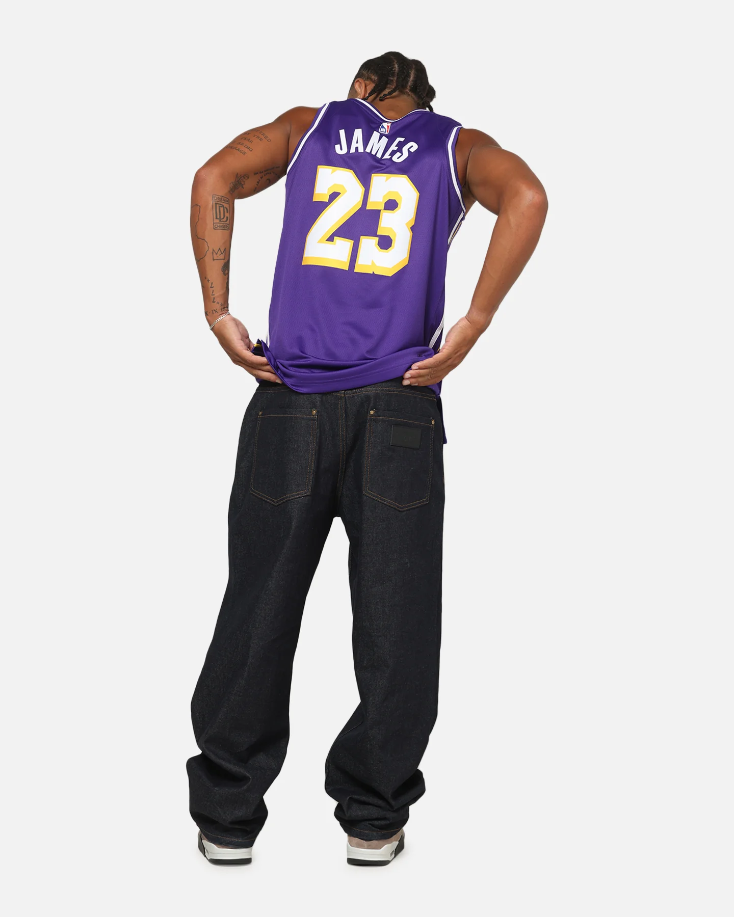 Nike LeBron James Los Angeles Lakers 2025/26 Statement Edition Dri-FIT NBA Swingman Jersey Field Purple - Image 4