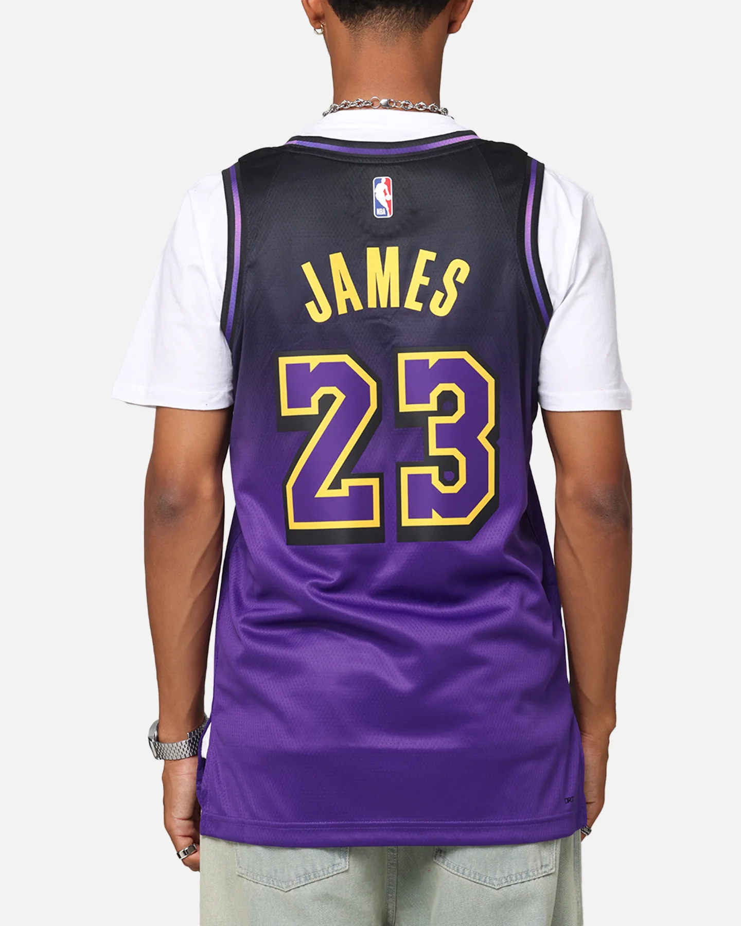 Nike Lebron James Los Angeles Lakers #23 City Edition 2024/25 Nike Dri-Fit NBA Swingman Jersey Field Purple - Image 2