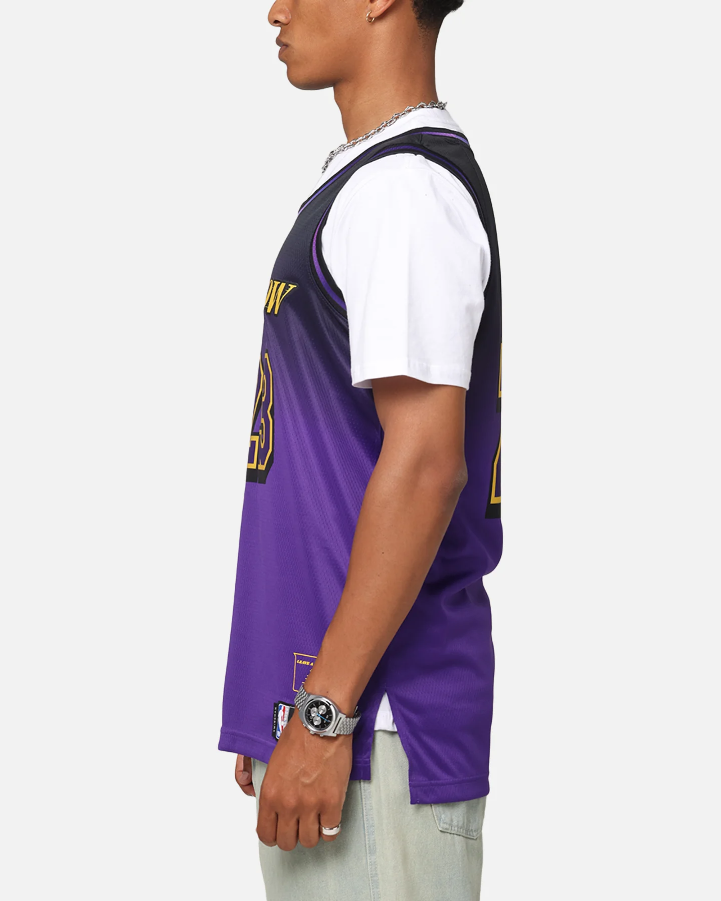 Nike Lebron James Los Angeles Lakers #23 City Edition 2024/25 Nike Dri-Fit NBA Swingman Jersey Field Purple - Image 6