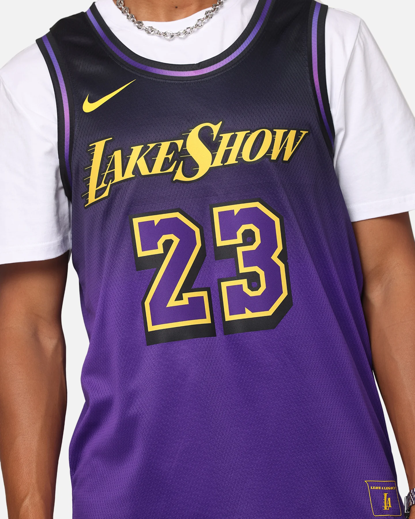 Nike Lebron James Los Angeles Lakers #23 City Edition 2024/25 Nike Dri-Fit NBA Swingman Jersey Field Purple - Image 7