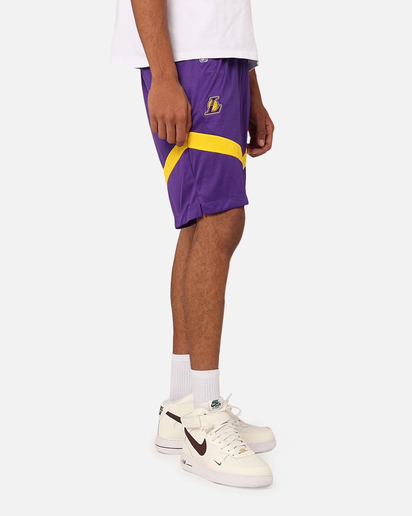 Nike Los Angeles Lakers Dri-FIT Practice Icon+ Shorts Field Purple - Image 5