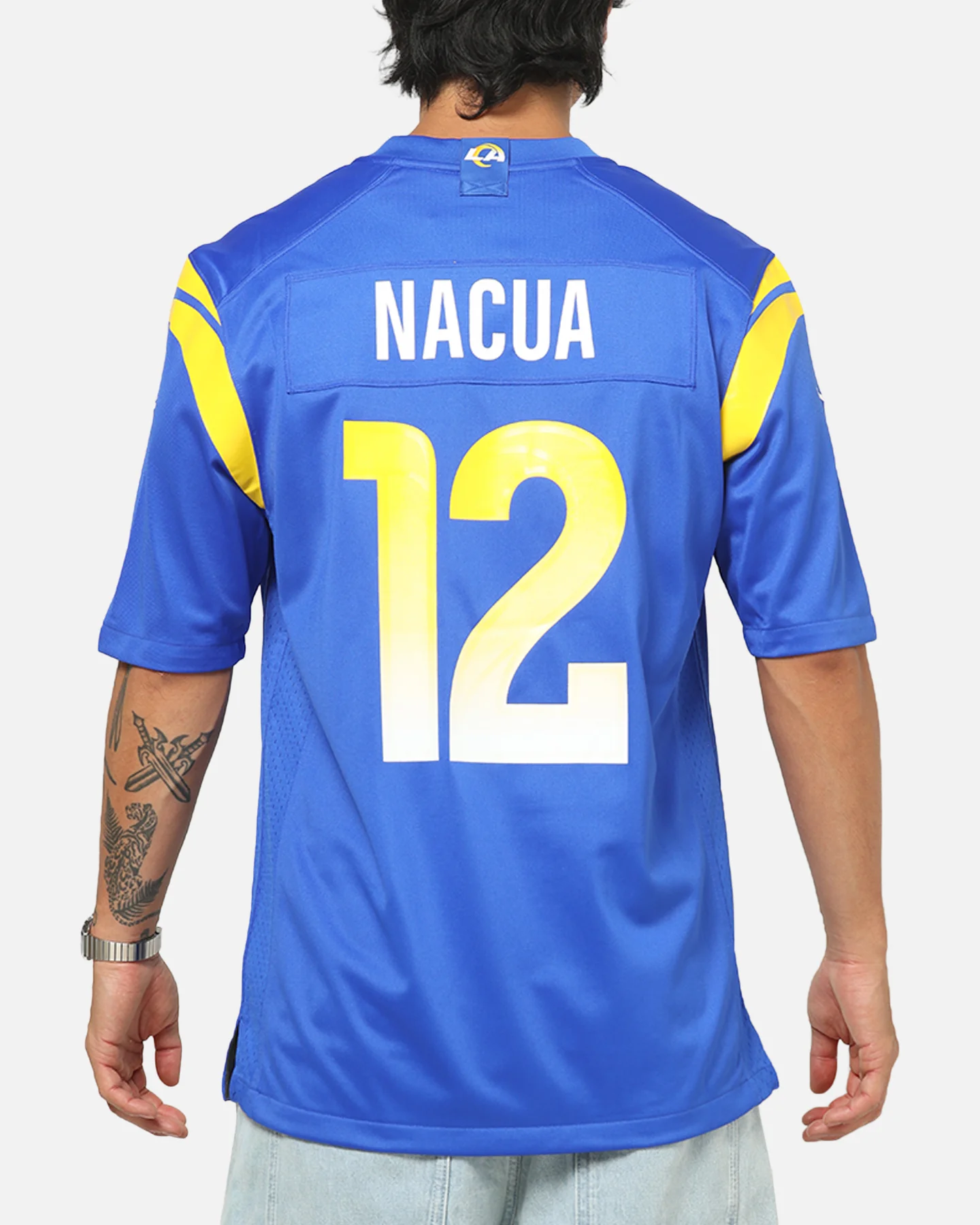 Nike Los Angeles Rams Puka Nacua #12 Home Game NFL Jersey Blue - Image 2