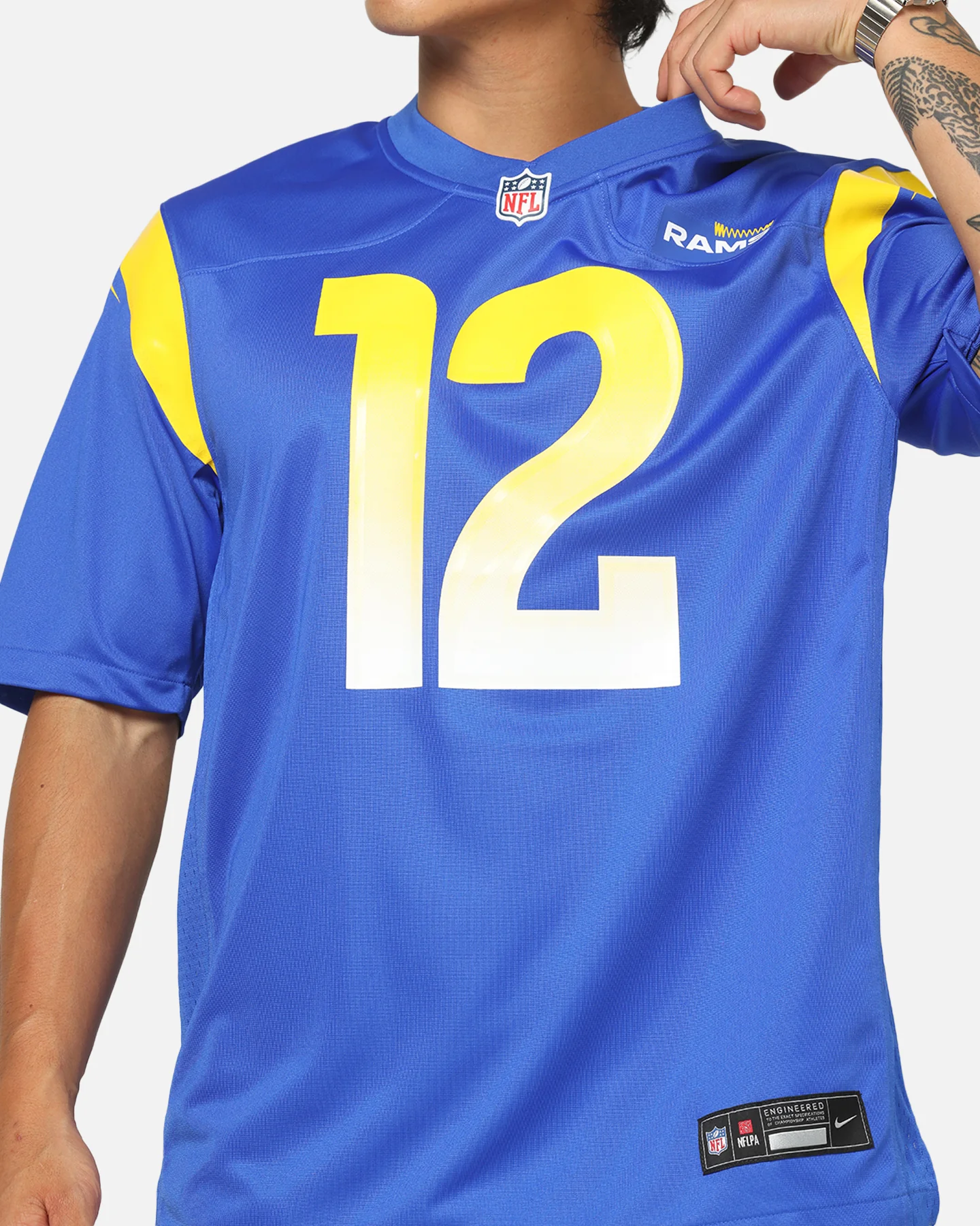 Nike Los Angeles Rams Puka Nacua #12 Home Game NFL Jersey Blue - Image 7