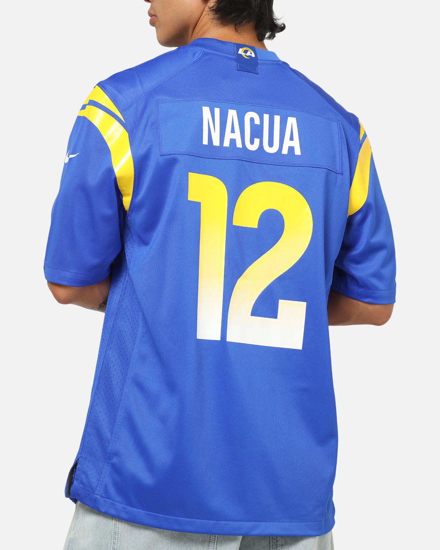 Nike Los Angeles Rams Puka Nacua #12 Home Game NFL Jersey Blue - Image 8