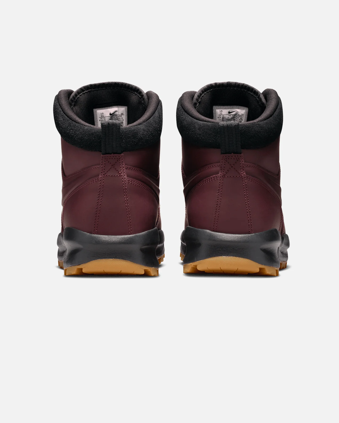 Nike Manoa Leather Boot Burgundy Crush/Black - Image 3