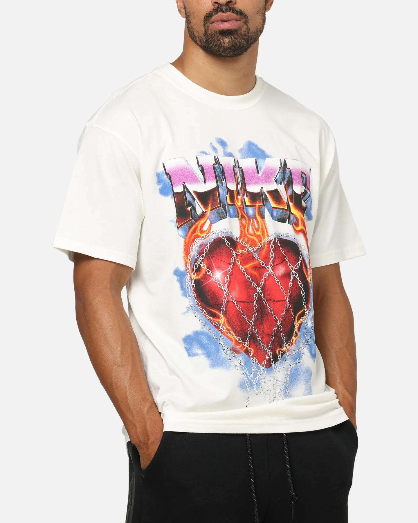 Nike Max90 Basketball T-Shirt White - Image 6
