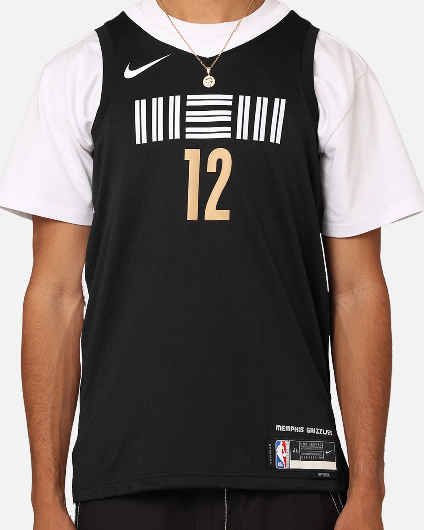 Nike Memphis Grizzlies Ja Morant Dri-FIT Swingman Jersey Black - Image 4