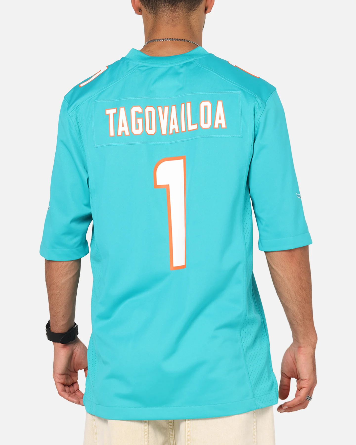 Nike Miami Dolphins Tua Tagovailoa #1 Home Game NFL Jersey  Turbo Green - Image 2