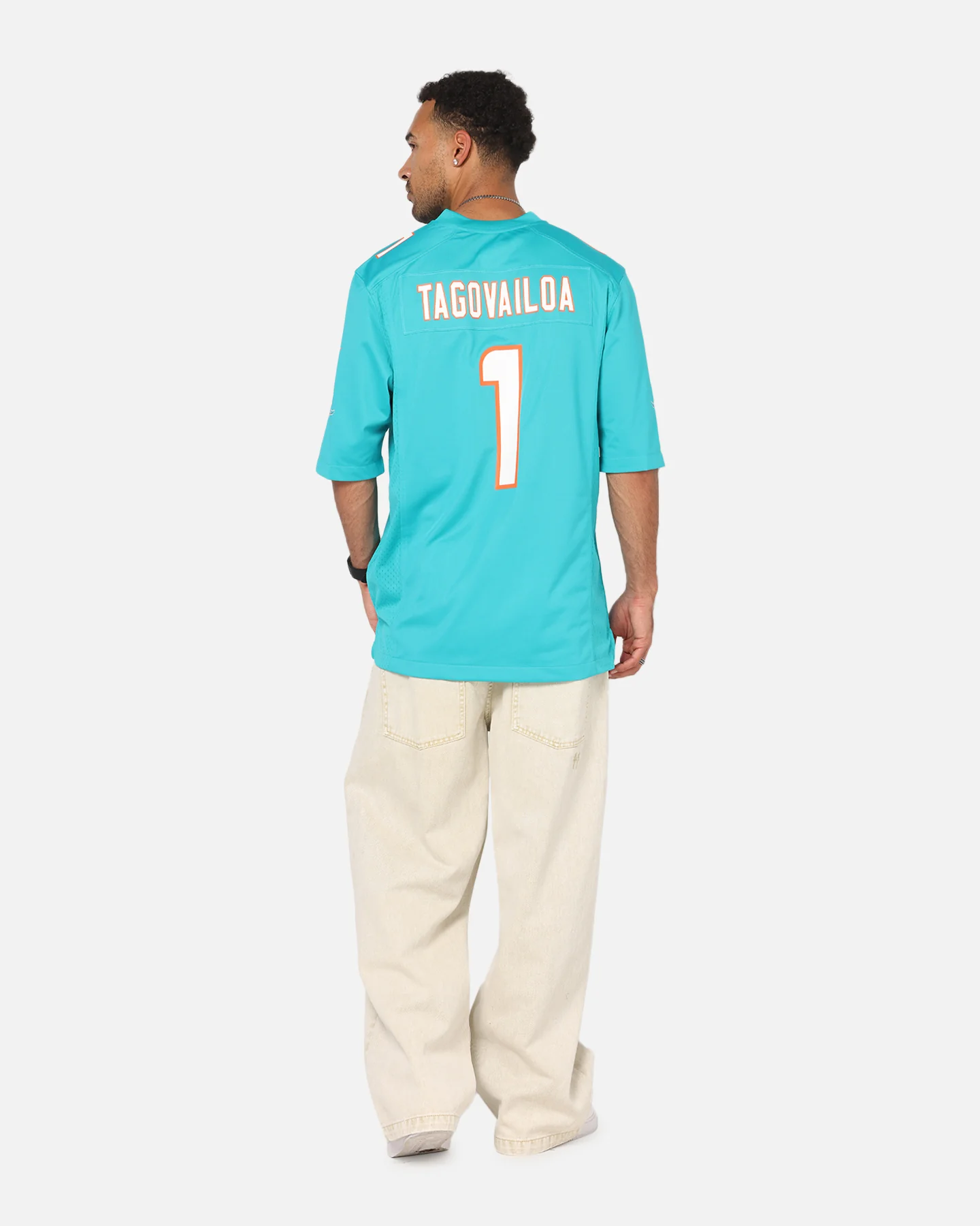 Nike Miami Dolphins Tua Tagovailoa #1 Home Game NFL Jersey  Turbo Green - Image 4