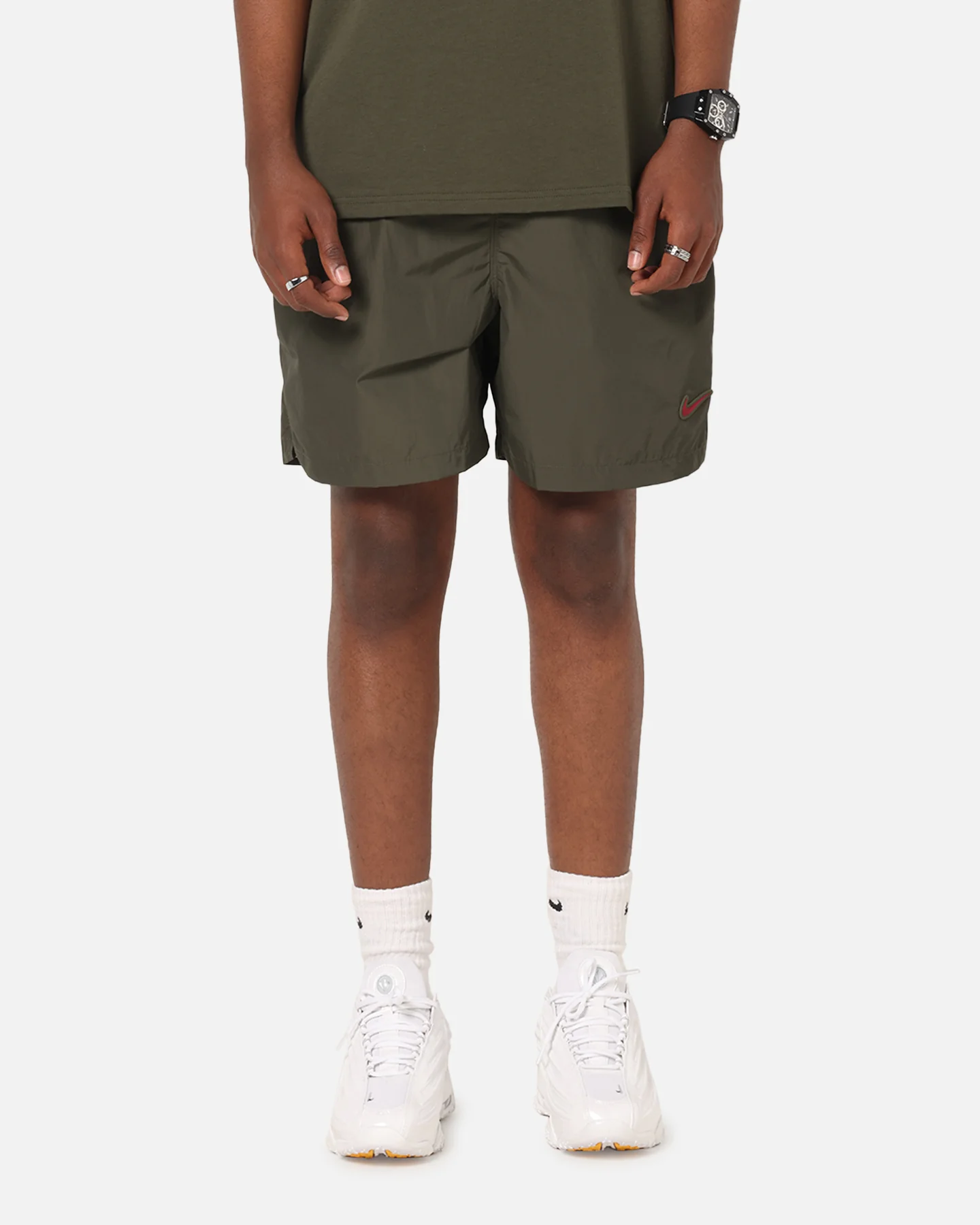 Nike Nocta Cardinal Nylon Shorts Khaki - Image 5